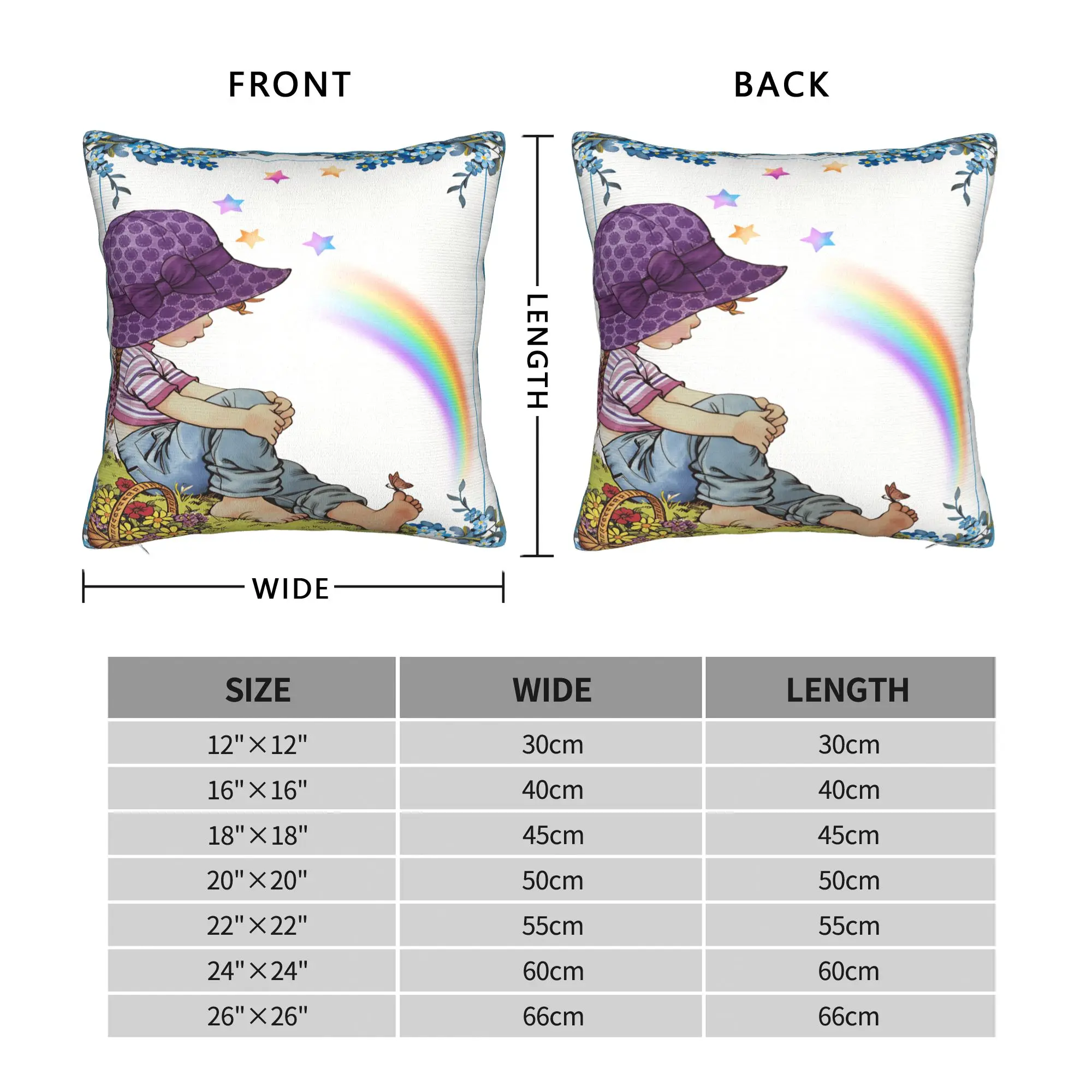 Art Sarah Kay Swing Girl Pillow Cover  Comfy Cushion Cover Fashion Pillow Case For Sofa Couch Bed Living Room