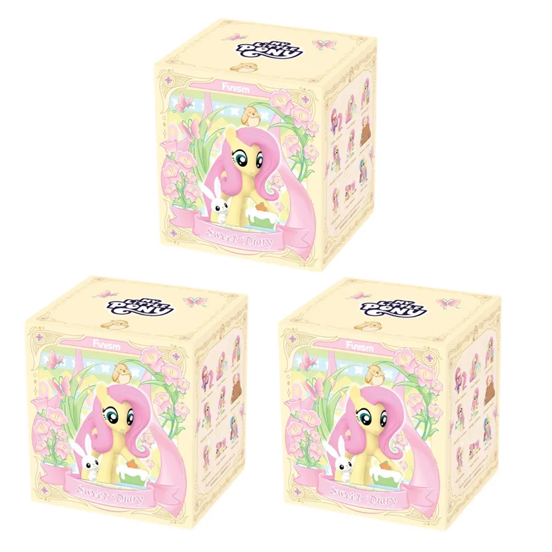 Original My Little Pony Fluttershy Sweet Diary Series Blind Box Ornament Action Figure Cartoon Decor CollectibleToy Holiday Gift image 3