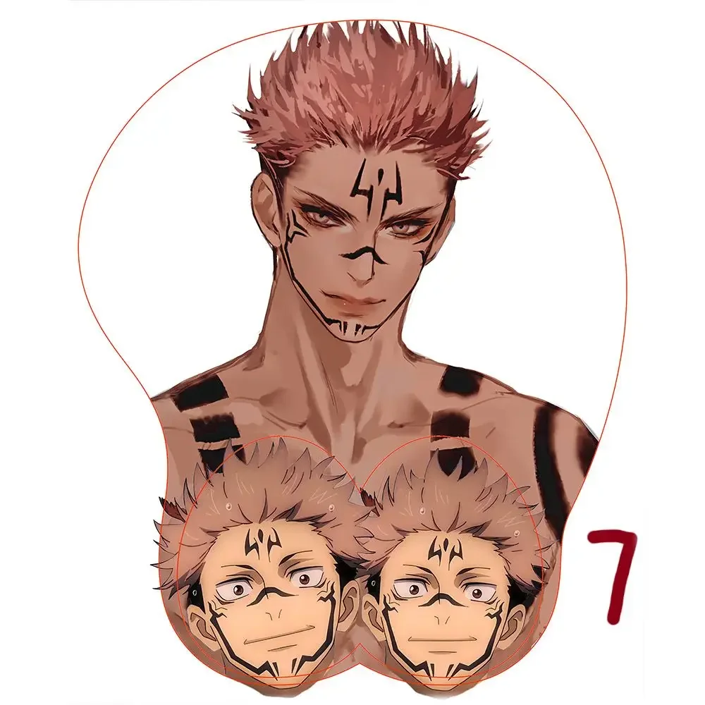 Jujutsu Kaisen Itadori Yuji Gojo Satoru Student Desktop Stereo Bracer Mauspad Silikon Rutschfeste Cartoon Tischunterlage Geschenk – Detail 4