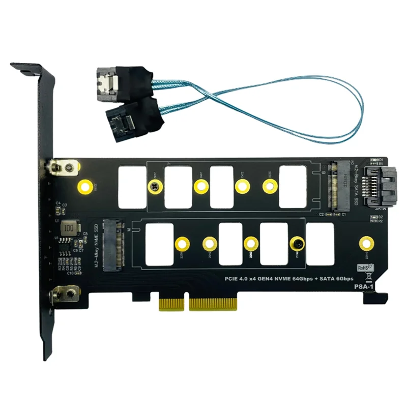 

Карта адаптера TA-PCIE 4.0 к M.2 SSD Карта адаптера PCIE к M.2 SSD Карта адаптера с двумя SSD