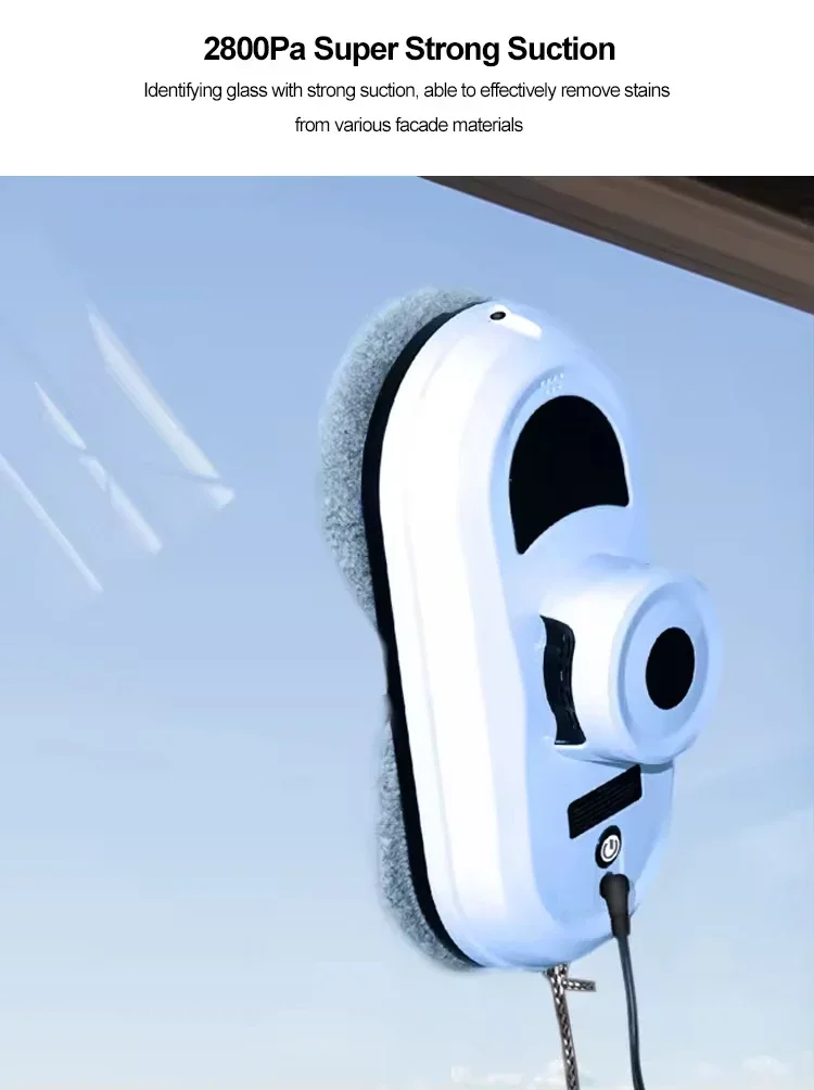 Window Cleaning Robot High Suction Electric Window Cleaner Robot Anti-falling Remote Control Robot Vacuum Cleaner