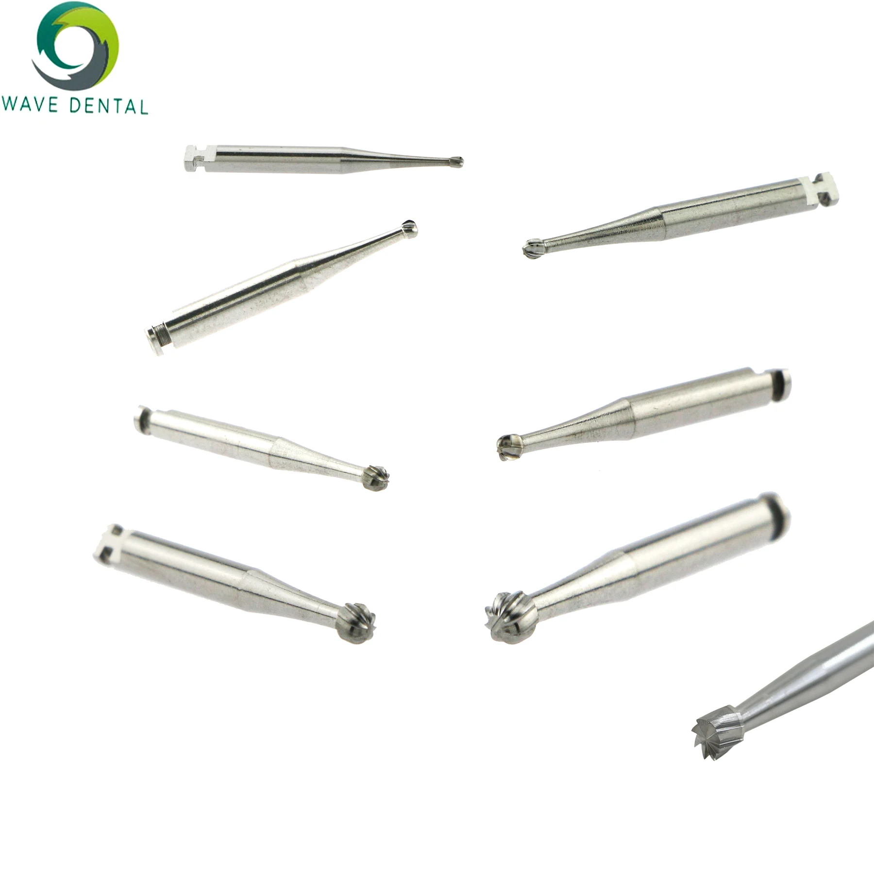 PRIMA WAVE Dental Burs Tungsten Carbide Burs Round Head RA Series Diameter 2.35mm For Low Speed Contra Angle Handpiece