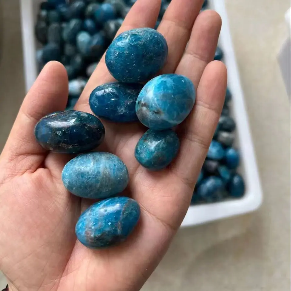 

1000g/bag Natural Apatite stones Crystal Tumbled Bulk Healing Mineral Specime Gemstones Raw Aquarium Natural Stones and Minerals