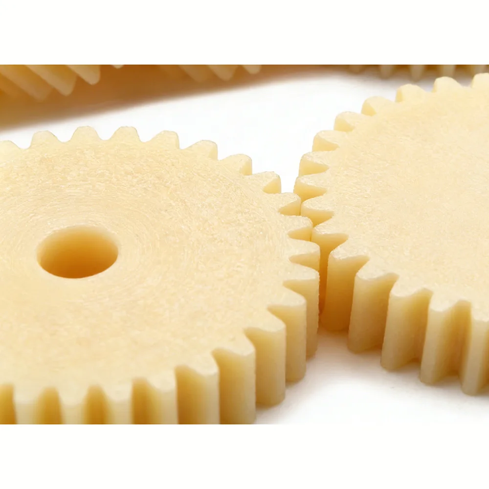 

1pc 2M Nylon Plastic Spur Gear 12T-27T High Wear Resistance Low Noise Cylindrical Drive Gear for DIY Model & Small Transmission