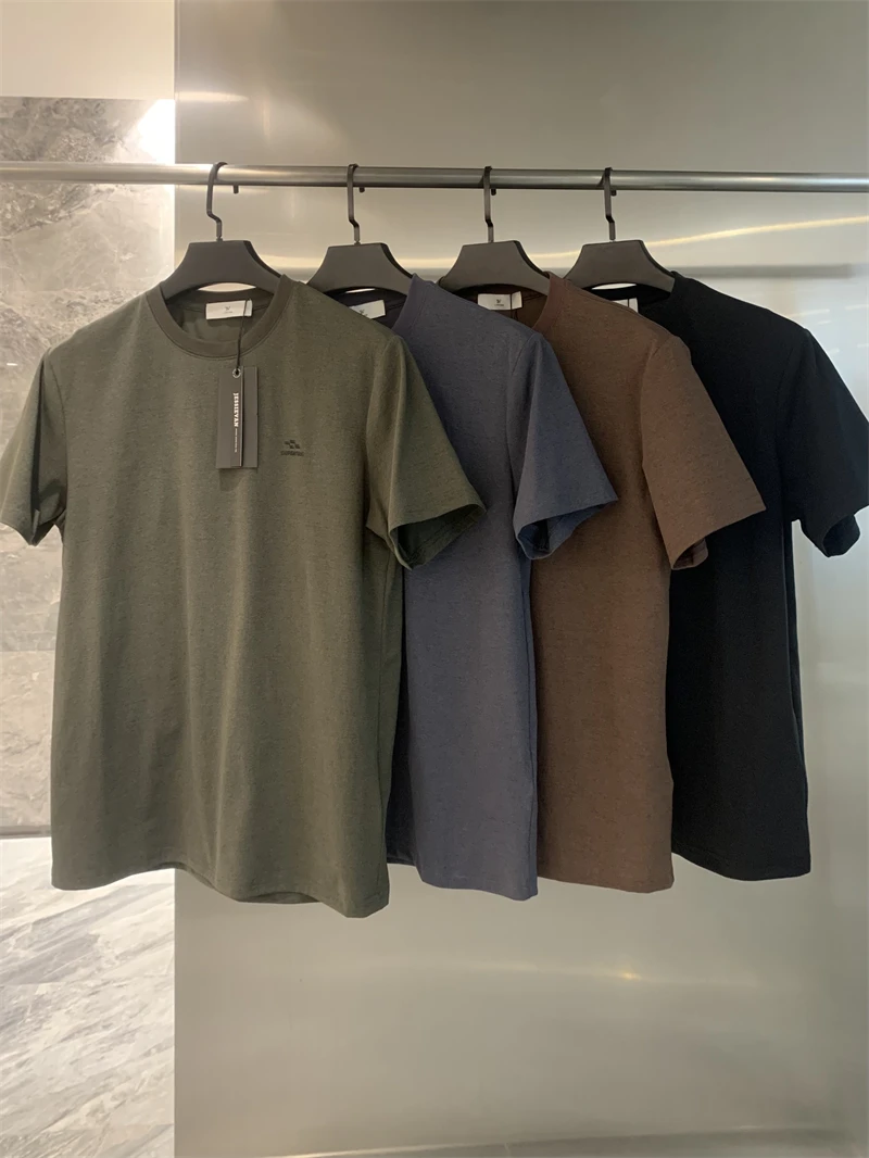 

Sle Silicone Print f Sve T-irt Casual Faionable ort Sve Men's Top Urban Stand Fit Summer Wear