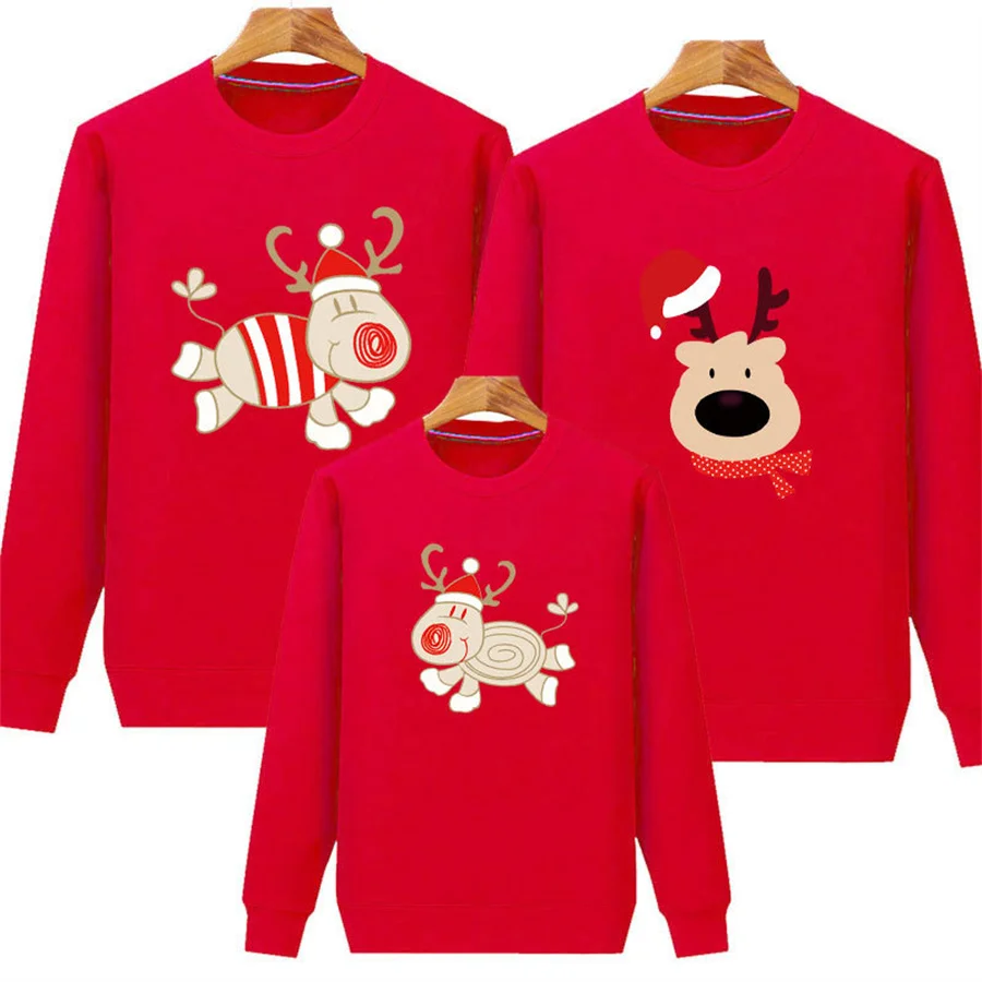 Family Look For Dad Mom And ME Father Mother Daughter Son Christmas New Year Cotton Sweater Outfits Family Matching Clothes