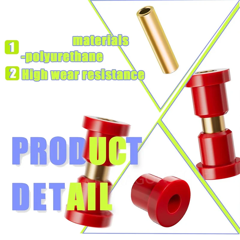 

Комплект задних втулок B72A подходит для 1994+ EZGO TXT/Medalist, 1981+ Club Car DS, втулки задних листовых пружинных сколов для гольф-каров