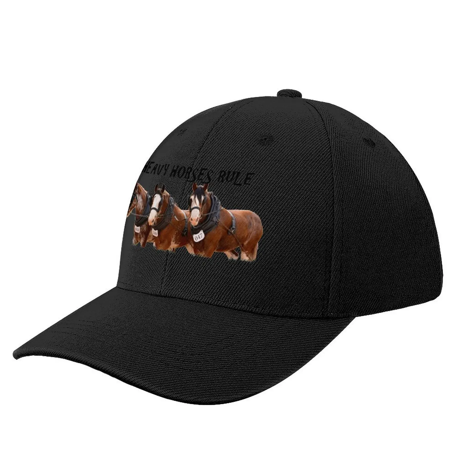 HEAVY HORSES, DRAFT HORSES, CLYDESDALE HORSES Baseball Cap sun hat New In The Hat Sunhat Caps Male Women's