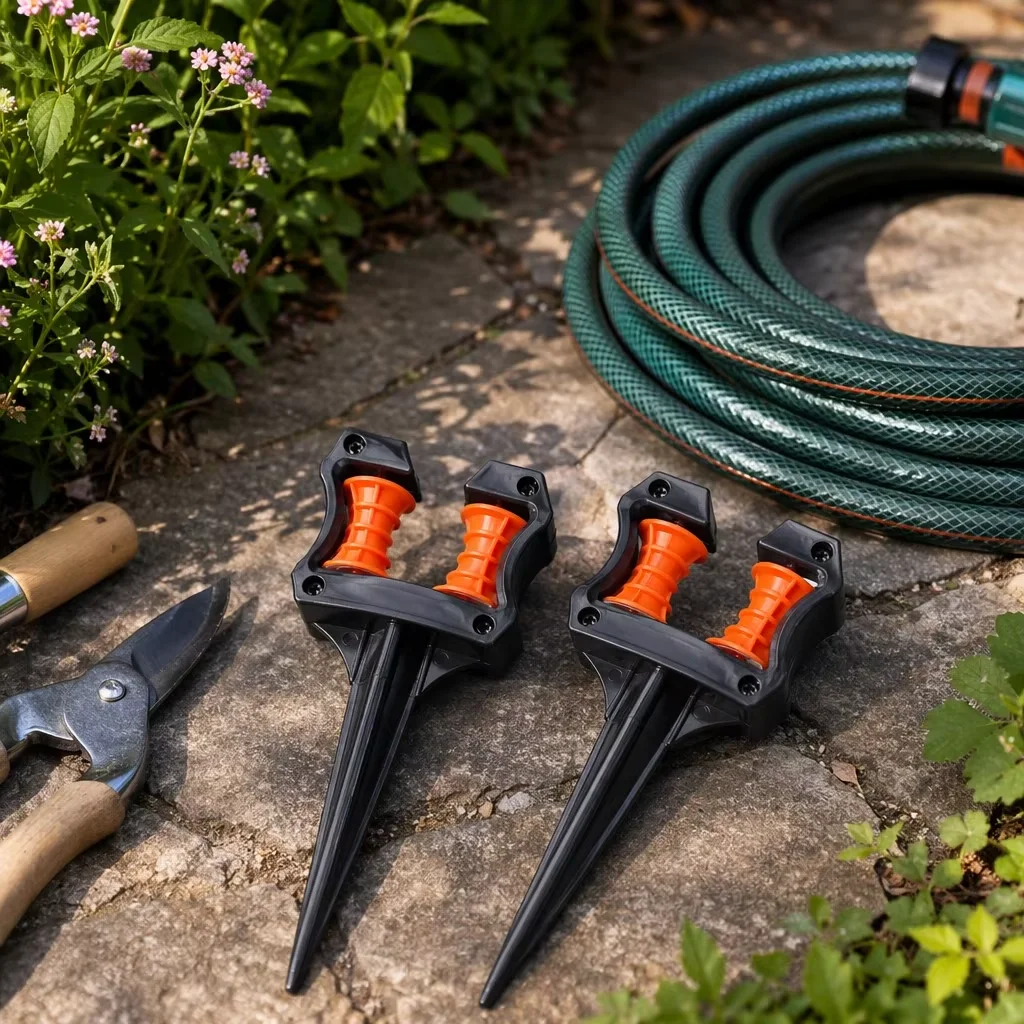 Garden Tool Rack, Hose Guide Bracket, Anti-Tangle Duct, Garden Watering Guide Pipe Stand view 6