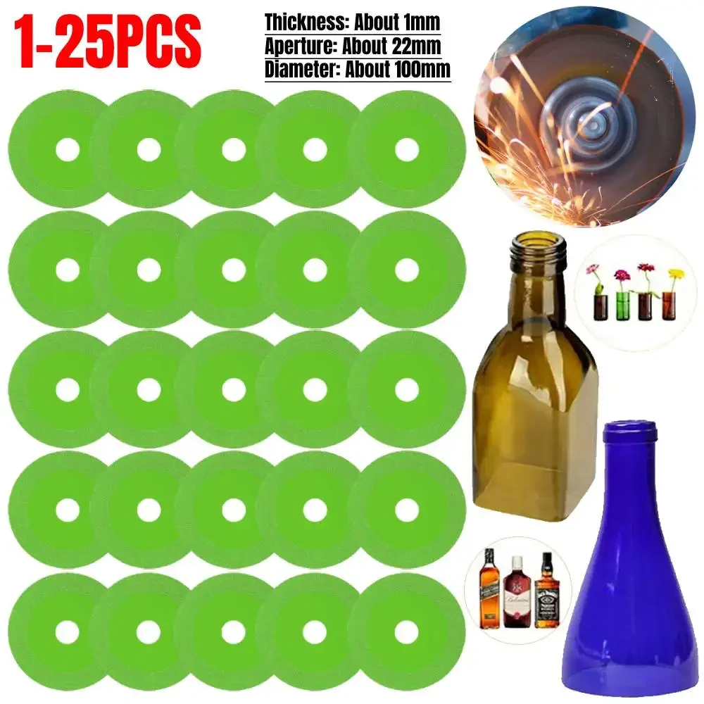 แผ่นตัดกระจกขนาด100มม. ใบเลื่อยหินอ่อนเพชร22มม. แผ่นหยกใบขัดพิเศษล้อเจียรประสานให้คม