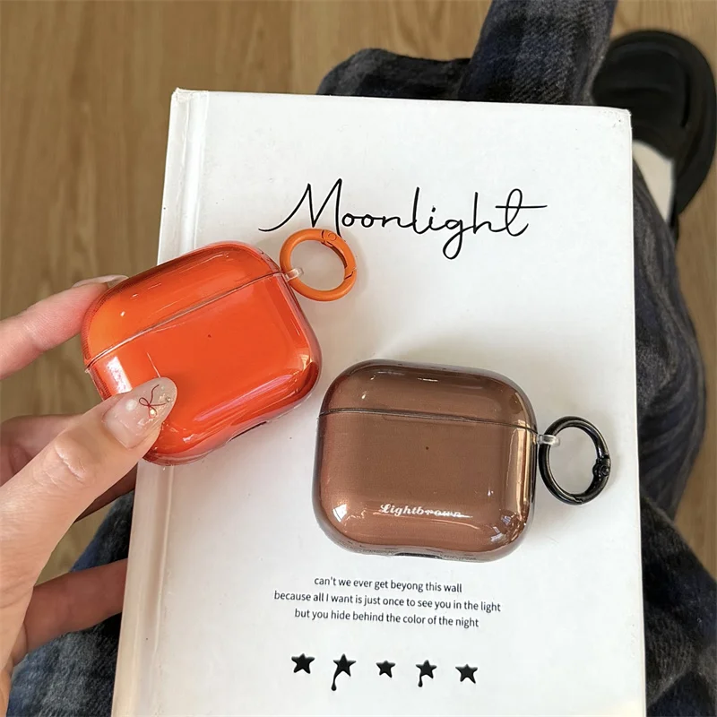 

Simple Style Purple Tpu Clear Imd For AirPods 4 3 1 or 2 Bluetooth Earphone Case For AirPods Pro 3 2 Silicone Protective Cover