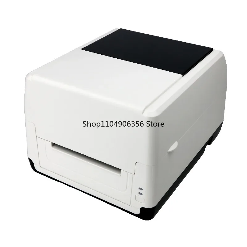 for 4inch Thermal Transfer Label Printer With USB Satin Ribbon Washing Tag Clothing Label Maker Support Auto Cutter