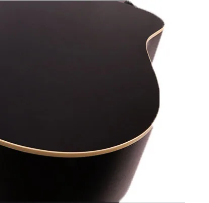 جيتار خشبي للطلاب من Hooqu مع التقاطات، جيتار صوتي بسلسلة فولاذية