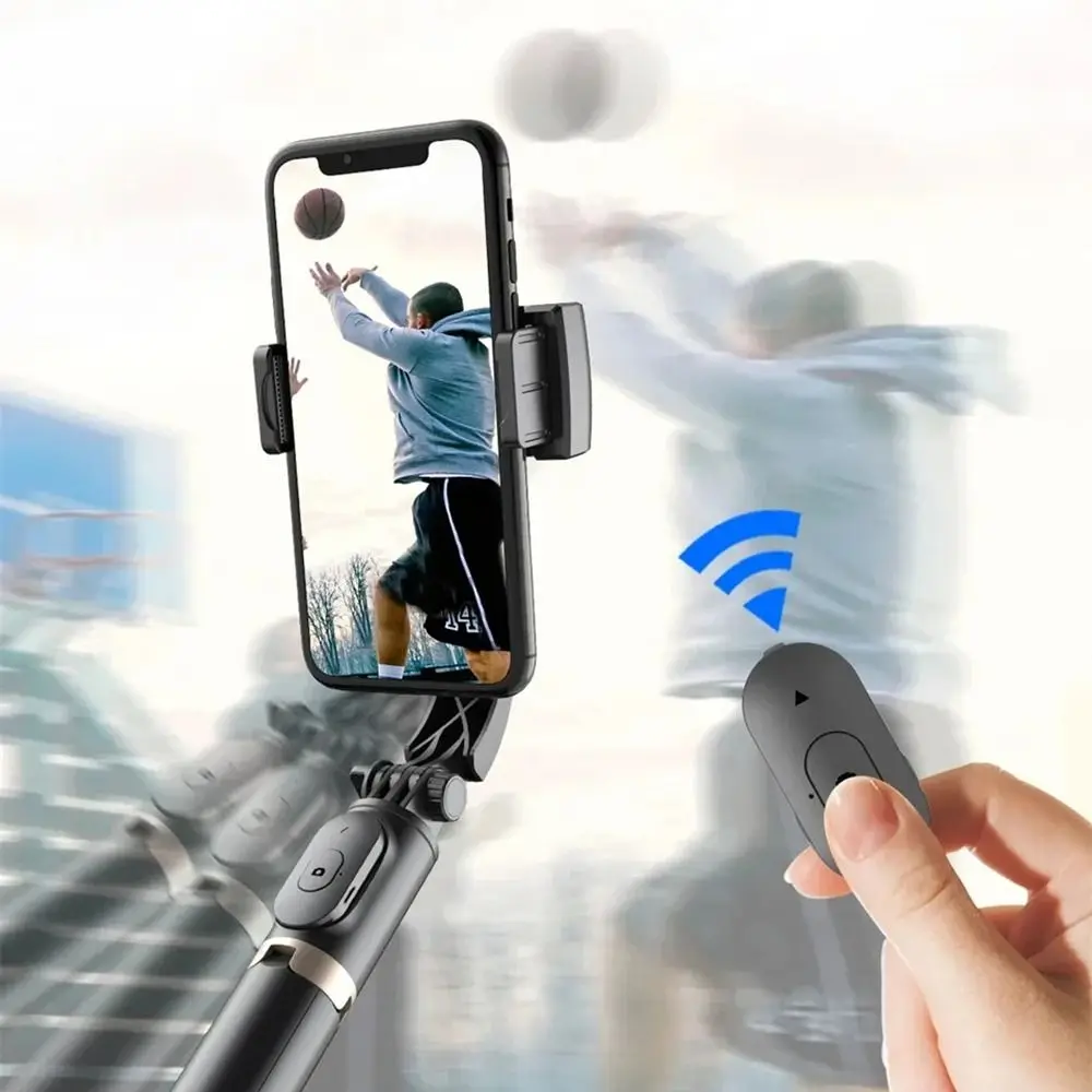 Стабилизатор подвеса для живой съемки, подключение Bluetooth, выдвижной стабилизатор для мобильного телефона, штатив с защитой от сотрясений, палка для селфи