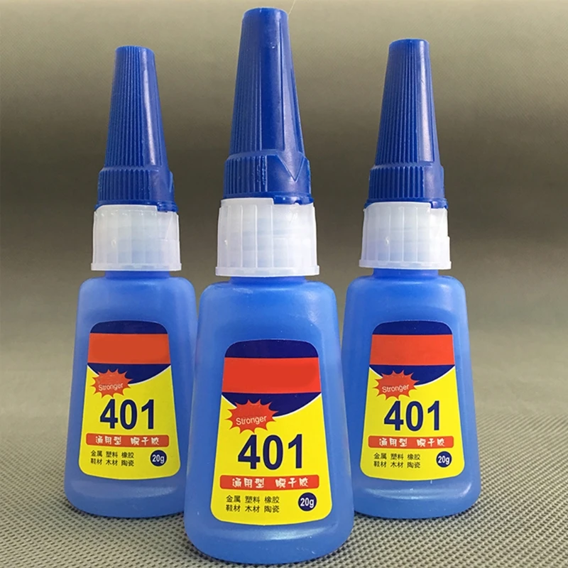 401 Super กาวสำหรับ Dual ความปลอดภัยฝาปิด/หัวฉีด Pin Point/Clog-ฟรี Pin 20g Instant กาวสำหรับ Home อุปกรณ์เสริม Repai QXNF