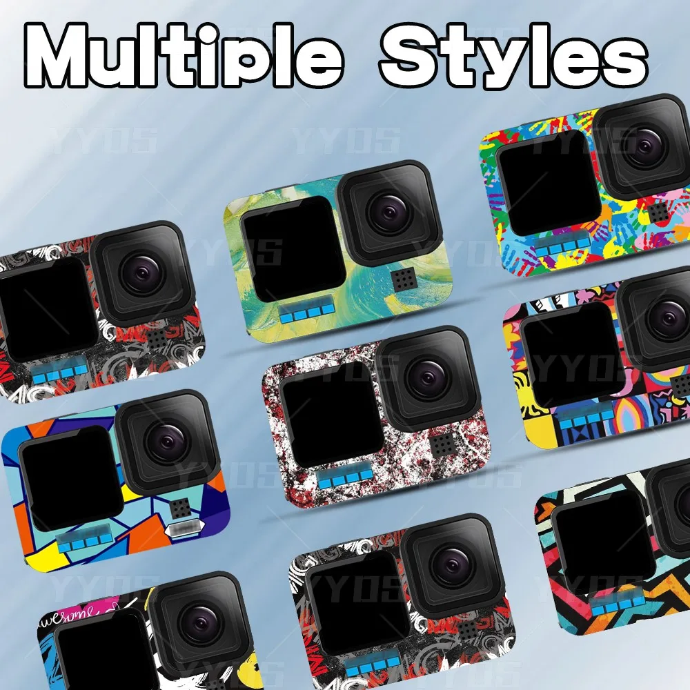 Sports Camera Stickers Waterproofing Scratch-Proof Dustproof Protective Film 3M Colorful Decals For GoPro Hero 9/10/11/12