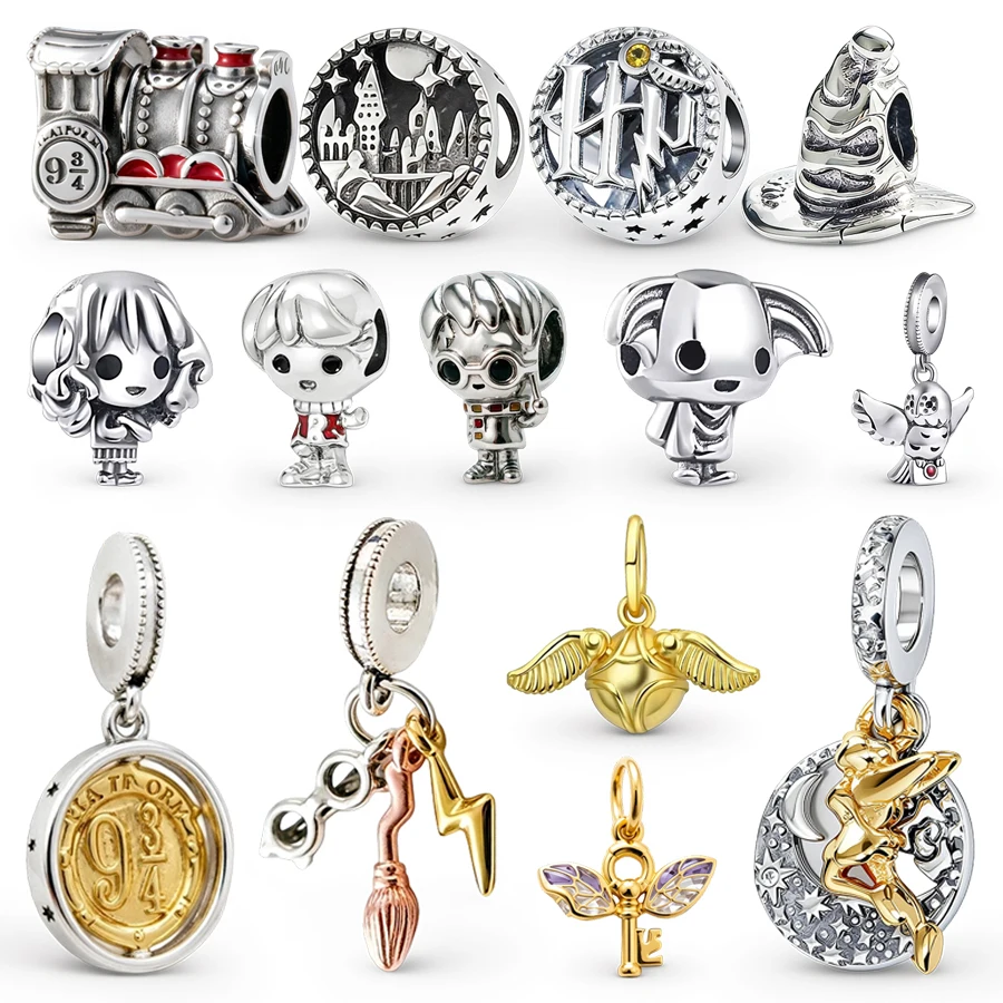 

Новые модные шармы-бусины 2026 года: Хари Поттер, поезд. Подходят для оригинальных европейских браслетов и ожерелий. Модные подарки и аксессуары для женщин.