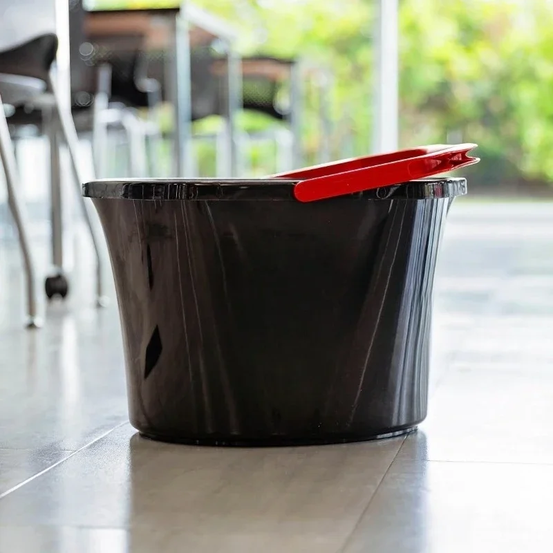 

Hot Sale.Utility Bucket Height 15.8" 3.5 Gallon Oval Black Polypropylene.NEW