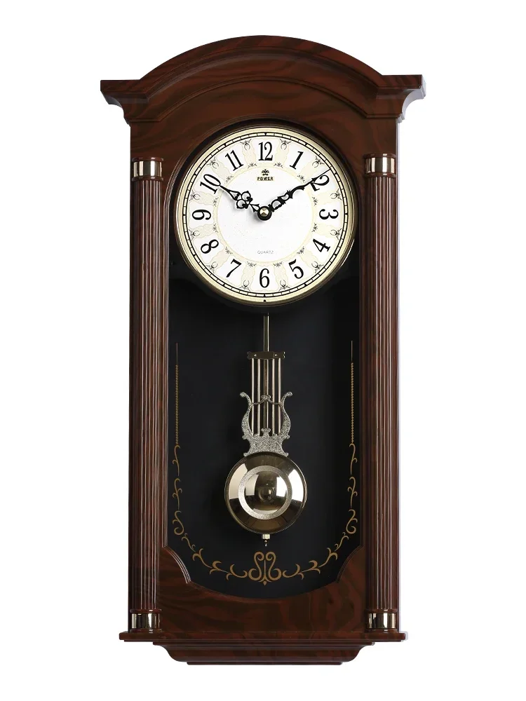 Relógio de Parede Grande Criativo Chinês, Relógios de Parede Retro Shabby Chic, Decoração para Casa, Relógios de Pêndulo, Ideias de Presentes FZ694