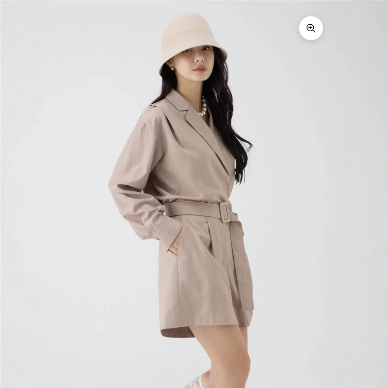 

Ele Pure Color Waist Belt Slim Fit Jumpsuit Torowee 25 New Sle Xingye Home Ladies Faion Casual Long Sve Dr