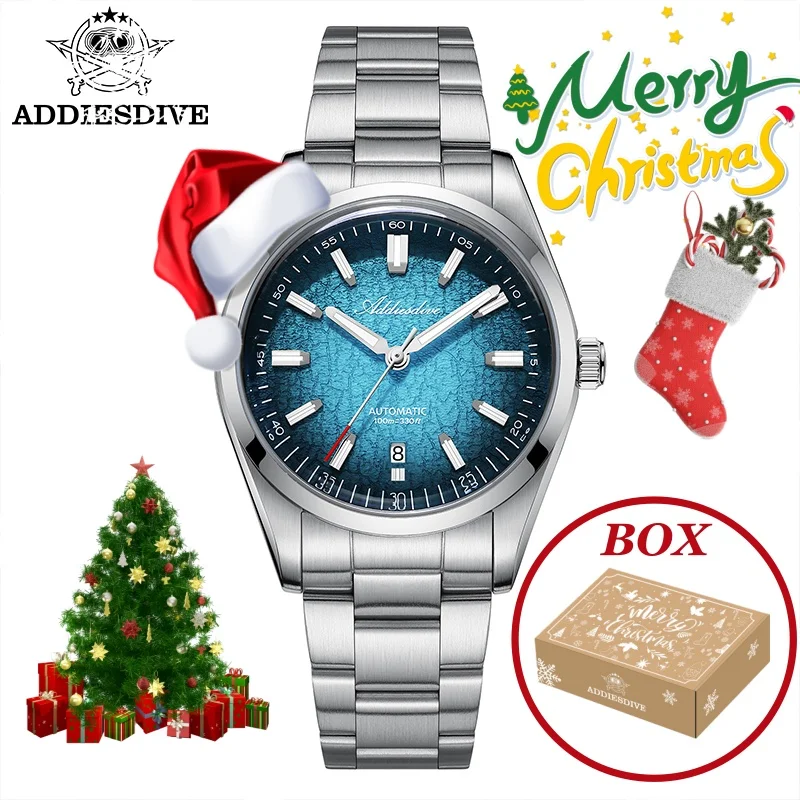 

ADDIESDIVE 39mm Watch For Men's 10Bar Waterproof BGW9 Luminous AD2531 8215 Movement Automatic Mechanical Watches Christmas Gift