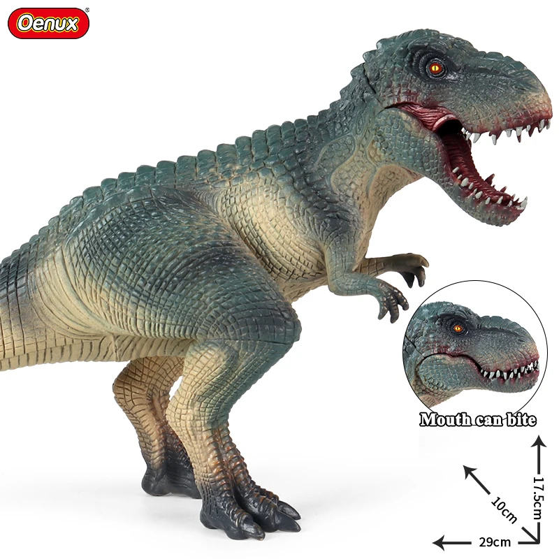 Oenux Savage Jurassic Dinosaurs Figurines T-Rex Pterodactyl Saichania Velociraptor Model Action Figures Collection Kids Toy Gift