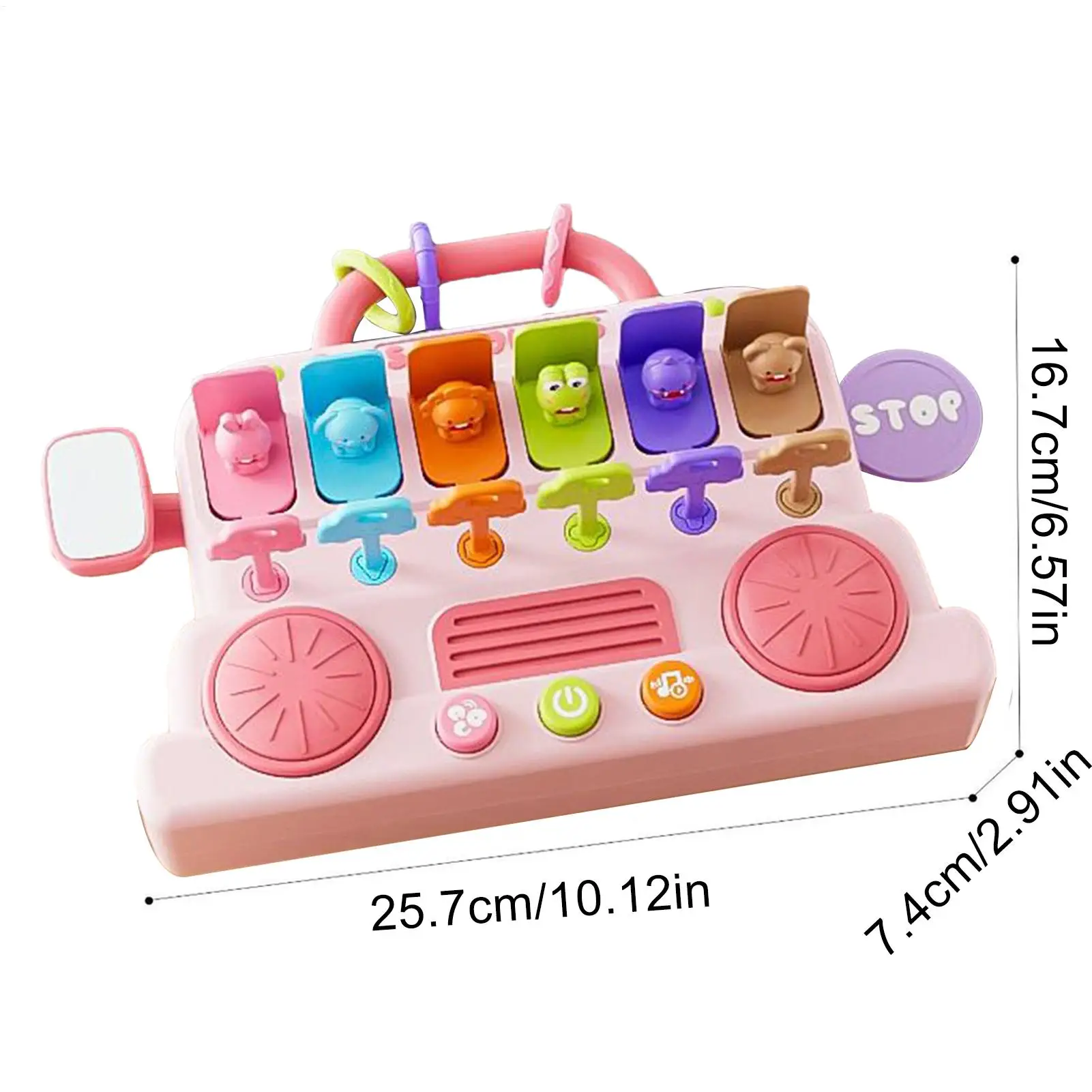 مجموعة أدوات الموسيقى للأطفال لعبة طبل البيانو على شكل حافلة لعبة تعليمية تعليمية للأطفال في مرحلة ما قبل المدرسة والسفر هدية عيد الميلاد والعام الجديد