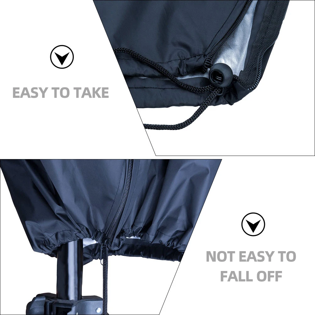 

Umbrella Practical Cover Wind-proof Multi-use with Zipper Park Outdoor Oxford Cloth Patio Table