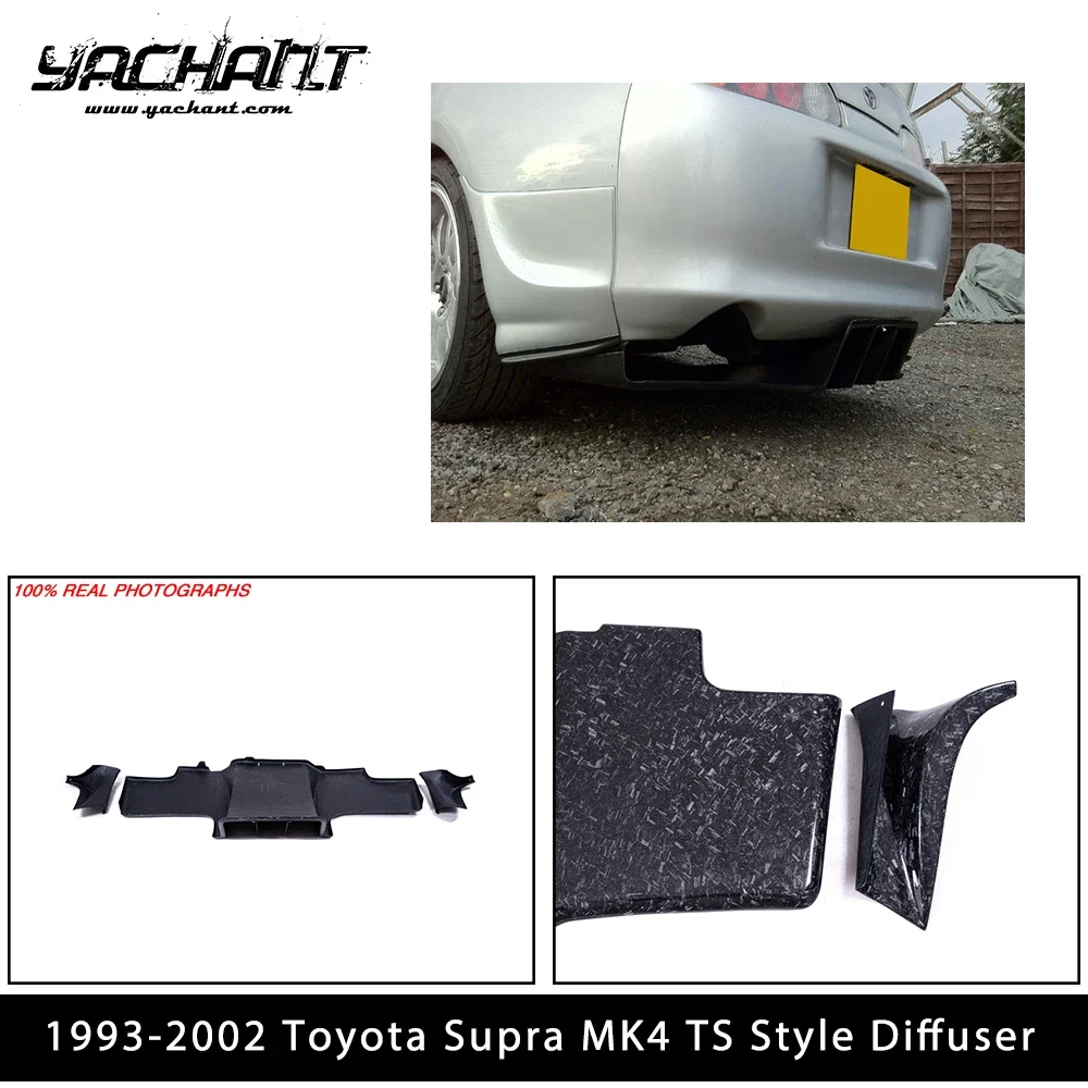 Auto-Styling Zubehör Carbonfaser-Diffusor TS-Stil passend für 1993-2002 Toyota Supra MK4