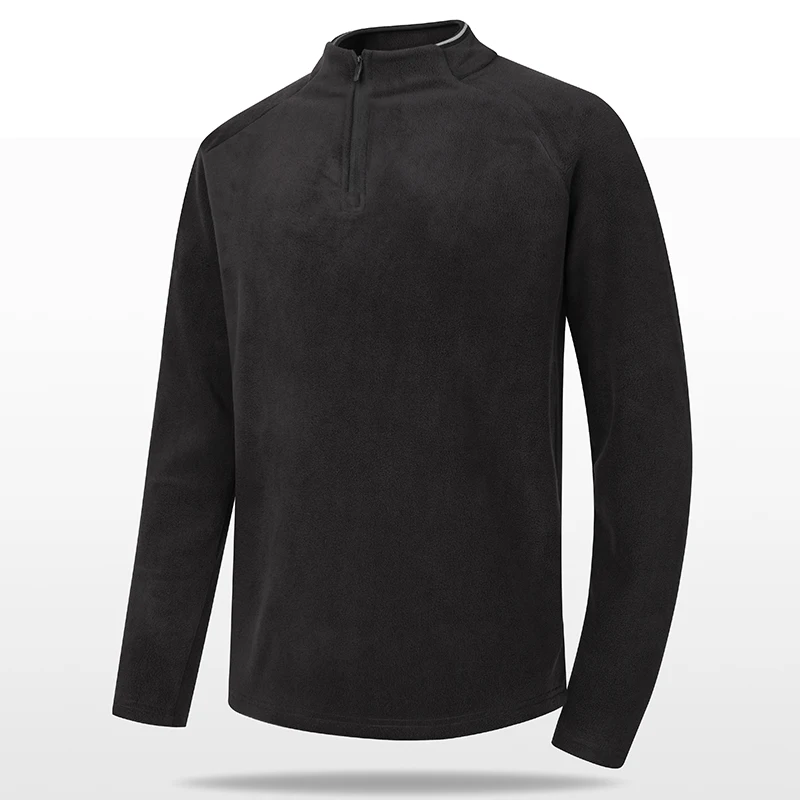 Men's Stand Collar Zipper Sweatshirt - Warm Anti-Shrink Slim Fit Long Sleeve Top for Autumn Spring Running Fitness Outdoor