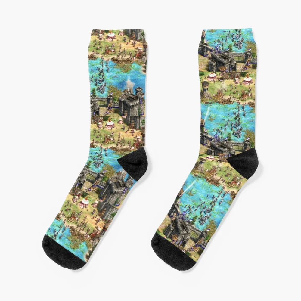 

Age of Empires II Battle Screenshot Socks designer brand custom sports Boy Socks Women's