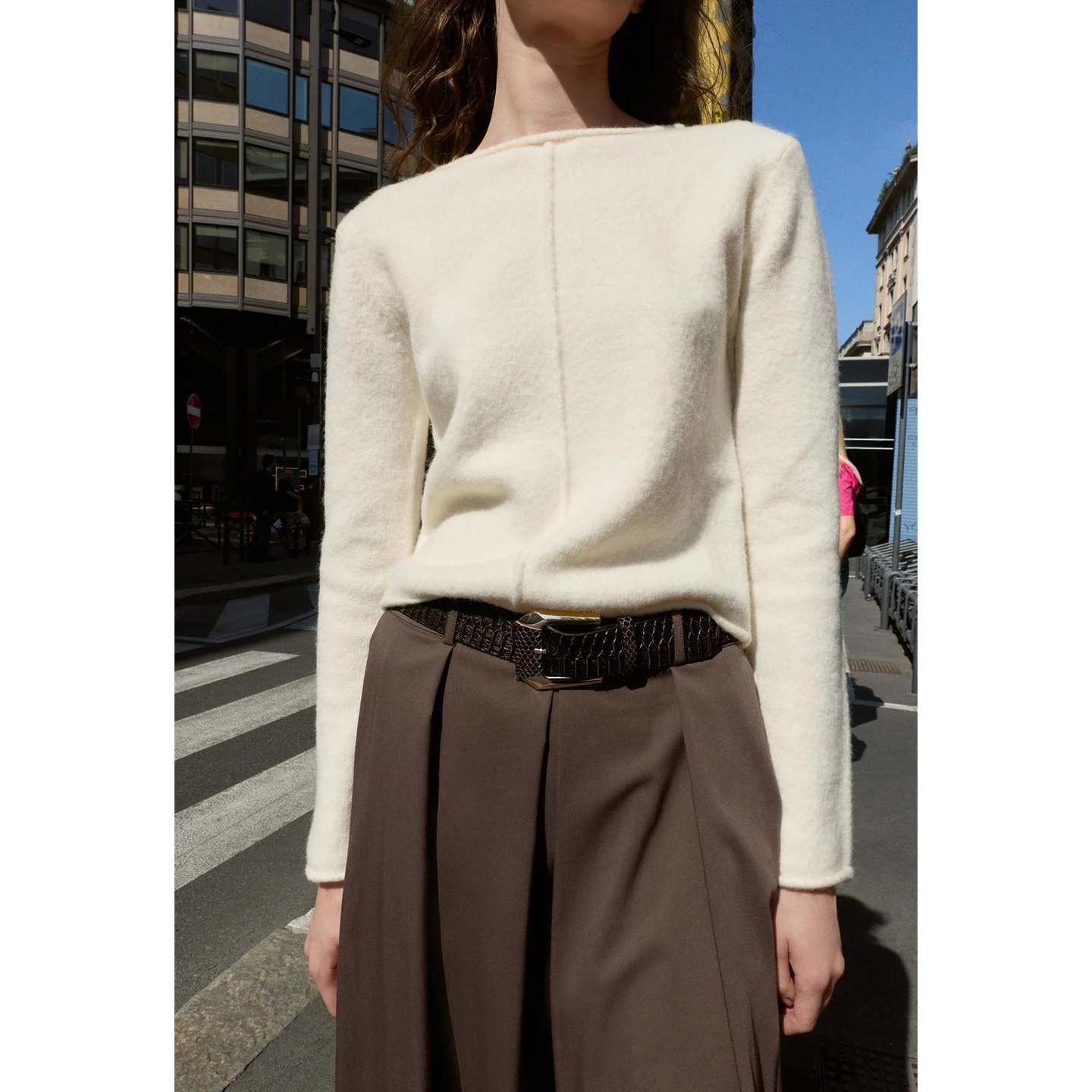 لينة محبوك طويل Sve جولة Ne أعلى المرأة حصيرة Sle الخريف الشتاء جديد وصول ألياف البوليستر لباس غير رسمي #3