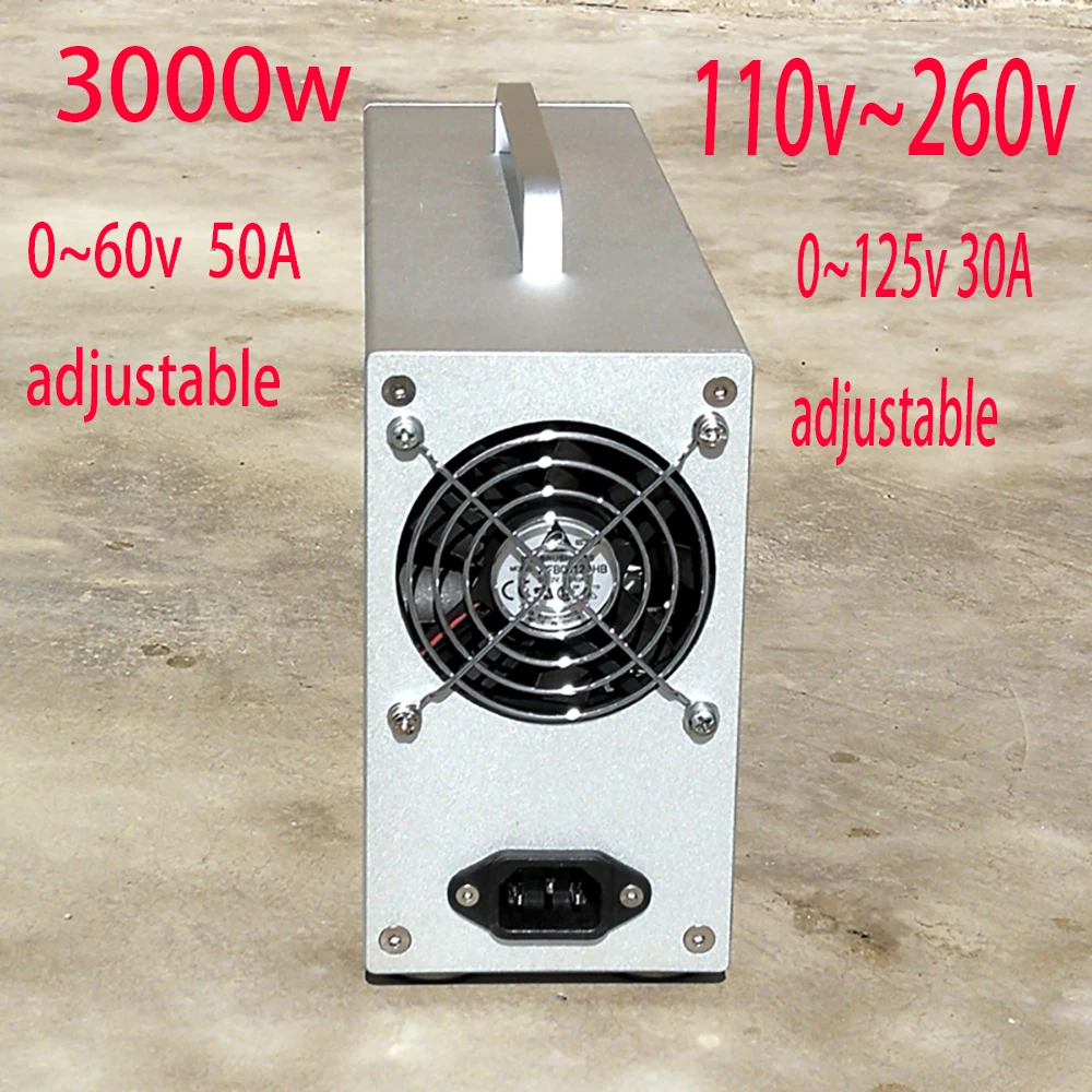 

NEW 0~125V 30A/ 0~60V 50A 48V 60V72V 96V Adjustable Lipo LFP LTO Battery Charger