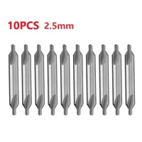 10pcs 60 Degree High Speed Steel Center Combined Drill Bits Countersinks Tools 2.5mm Drill Bit For Producing Center Holes