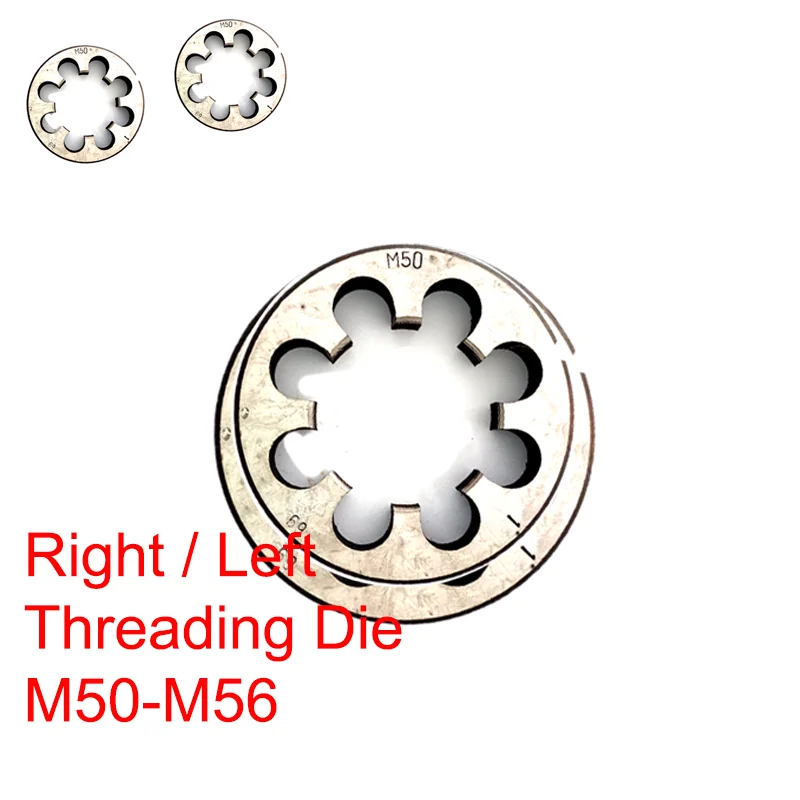 

YRFL Thread Die Right Hand Metric Round Die HSS Threading Die Metal Cutting Tools M50 M52 M53 M54 M55 M56 M58 M59