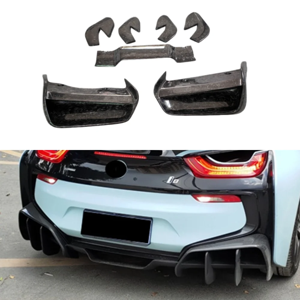 

Rear Bumper Lip Trim Car Modification Kit for BMW I8 Upgrade EB Style Forged Carbon Fiber Body Kit and Rear Diffuser Body Kit