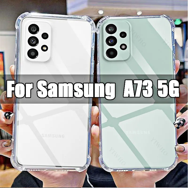 For Samsung Galaxy A73 5G Clear Phone Soft Case TPU Transparent for Sumsung A 73 5g 6.7\