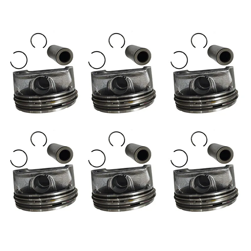 6Pcs Piston Ring Set A2720308917 Fit For Mercedes-Benz C219 W211 X164 W639 CLS350