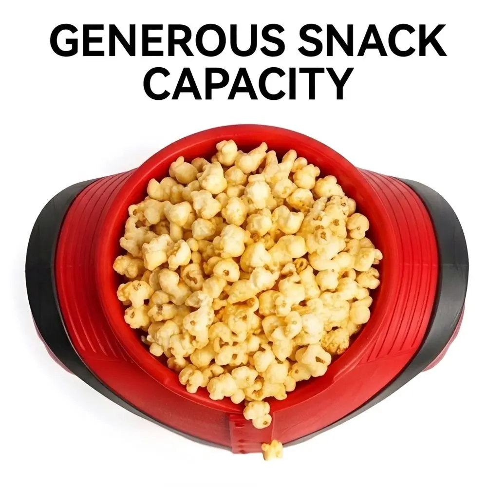 3D Printed Design Popcorn Bucket Large Capacity Red Thriller Jacket Snack Bowl Durable Material Novelty Shape