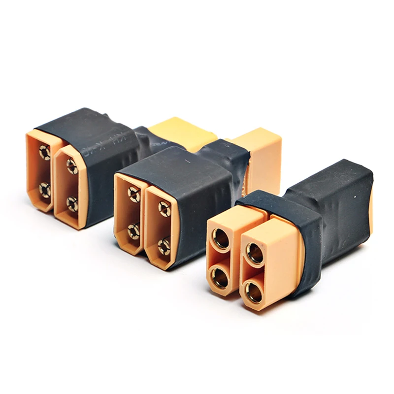 อะแดปเตอร์แปลงแบตเตอรี่ลิโพ XT90 1 ตัวเมียเป็น 2 ตัวผู้ แบบขนาน/แบบอนุกรม 3 ชิ้น สำหรับรถบังคับวิทยุและเครื่องบินบังคับ