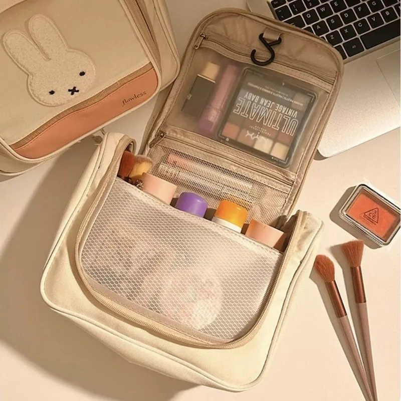 미피 대용량 화장품 가방 방수 다중 수납 파우치 휴대용 욕실 체육관 및 출장에 적합