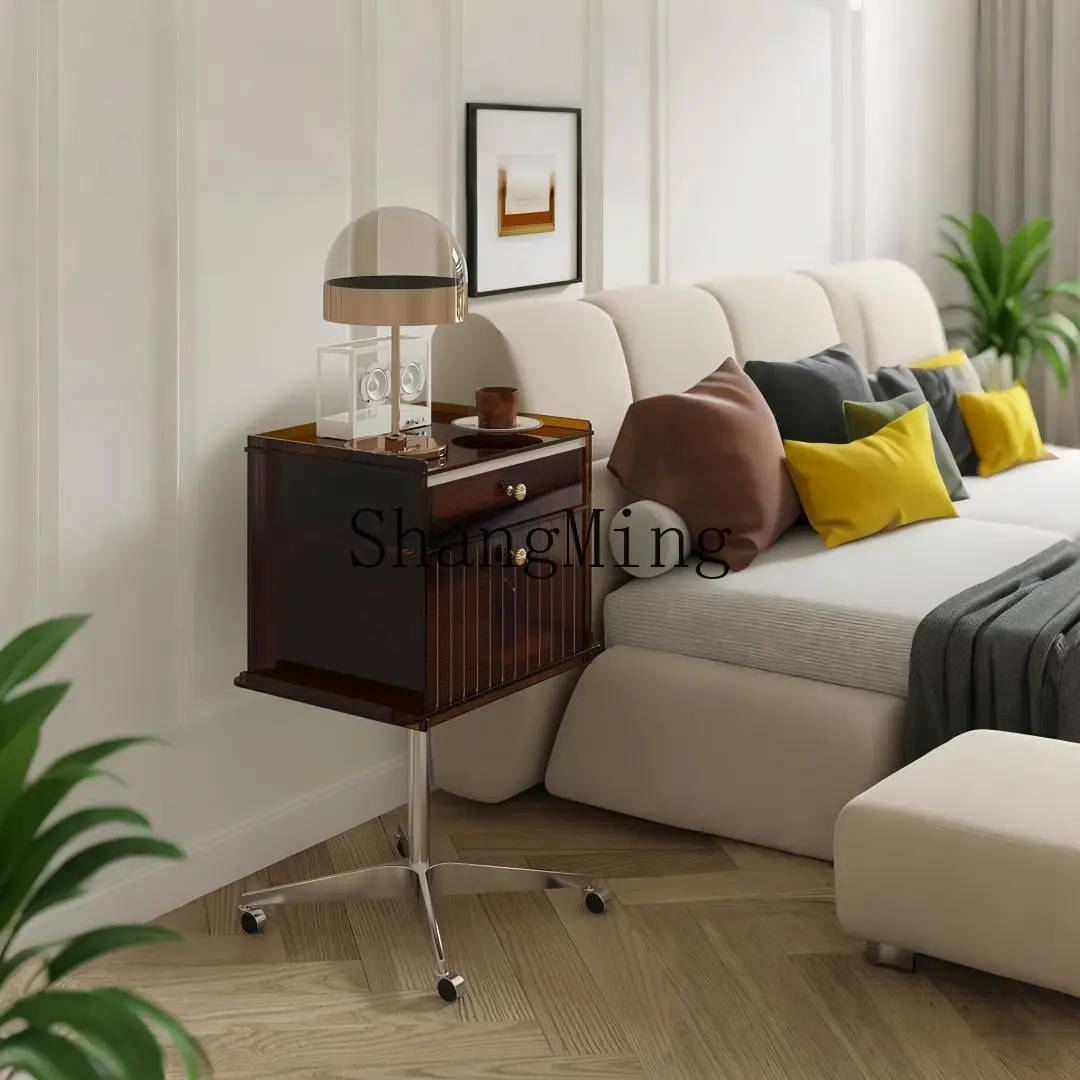 

CL Adjustable Furniture Acrylic Living Room Record Storage Rack Side Vintage Rotating Cabinet Bedside