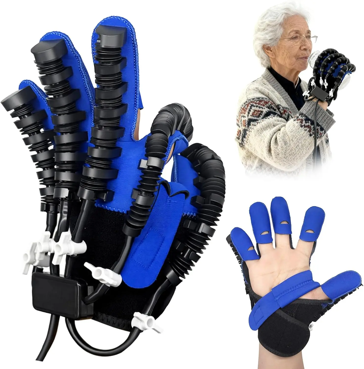

Stroke Recovery Rehabilitation: Adjustable, USB - Charged Gloves for Hand Function, Ideal for Home Use