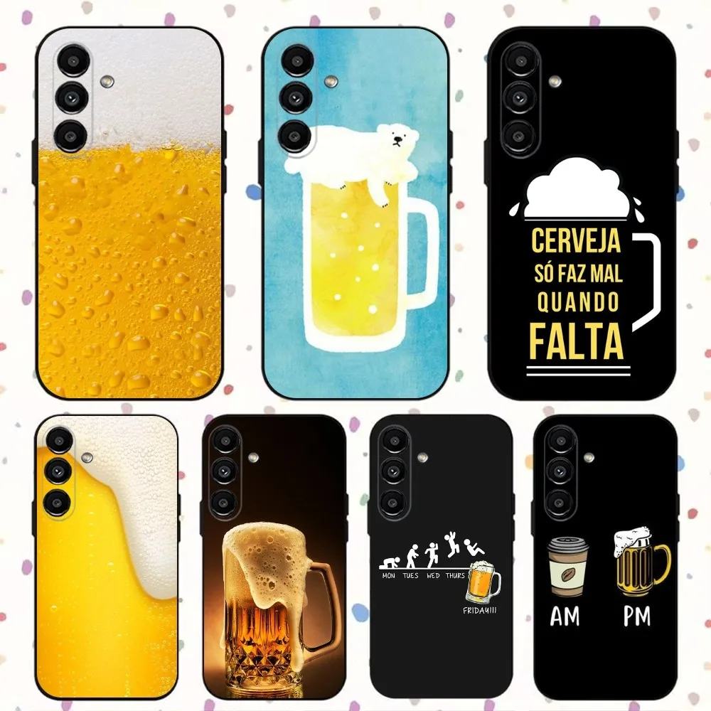 

Beer Print Phone Case For Samsung S24,S21,S22,S23,S30,Ultra,S20,Plus,Fe,Lite,Note,10,9,5G Black Soft Cover