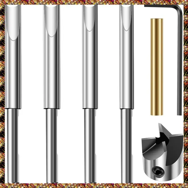 BTCL Wood Turning Tools Withsocket Adapter Pencil Barrel Trimming Kit, 6Mm 7Mm 8Mm 9Mm