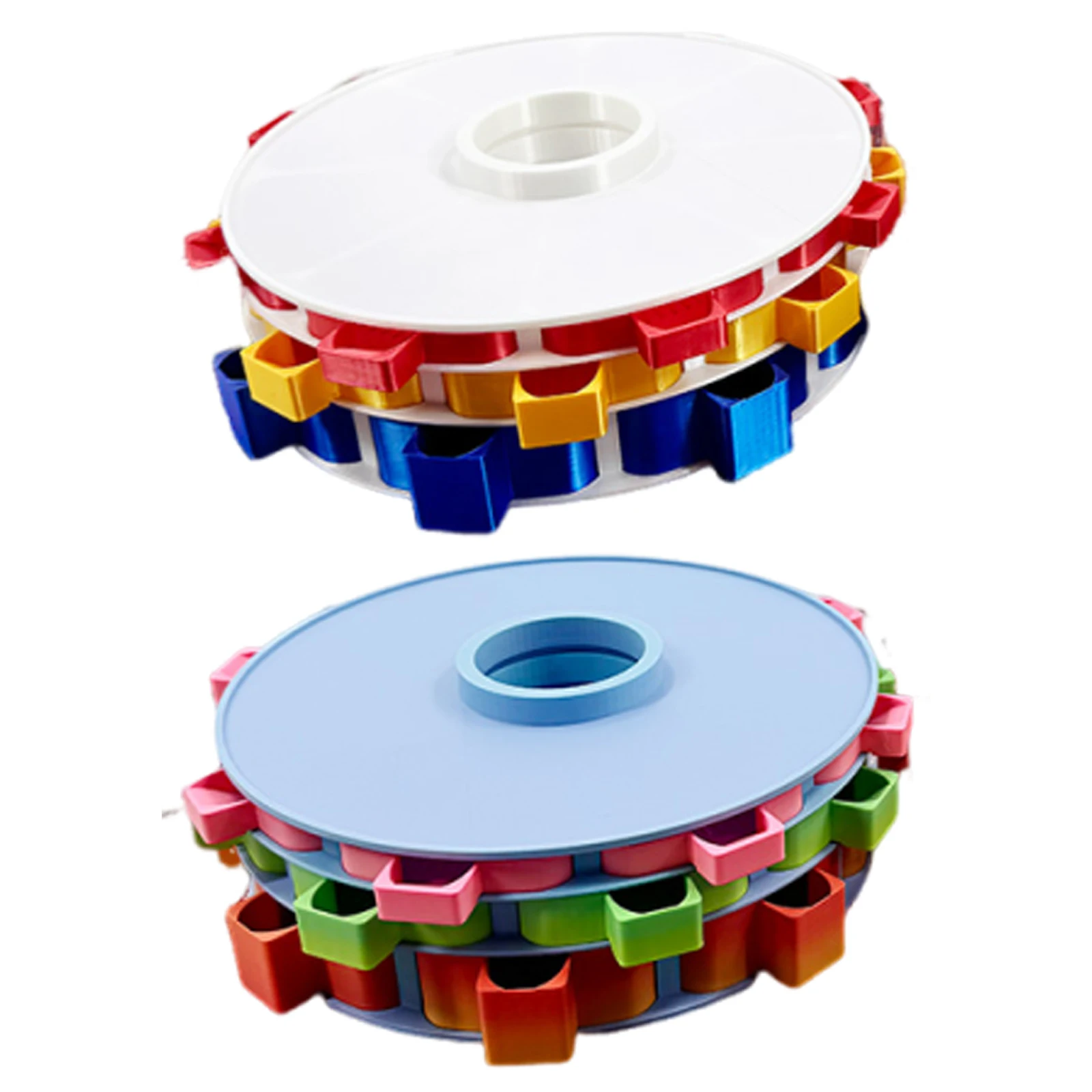 منظم صينية اللوحة الماسية الدوارة، صينية حجر الراين للطباعة ثلاثية الأبعاد لأدوات وإكسسوارات صناعة الخرز