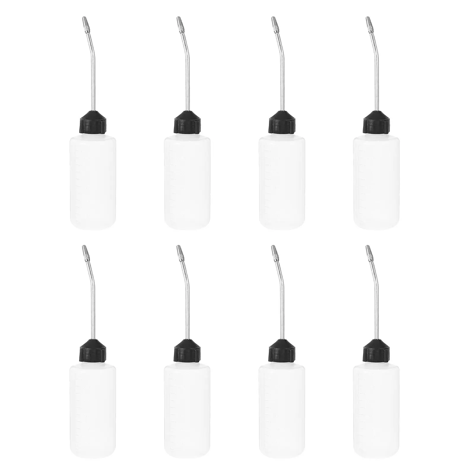 8Pcs Sewing Machine Oil Bottles 120Ml Plastic Precision Dispenser with Iron Spout Extended Tip for Industrial Crafts Sewing view 2