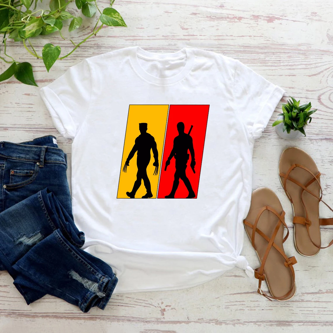 Best Friends Forever T Shirts Superhero Best Friends Tshirt Superhero Bestie Women Graphic Tee Aesthetic Clothes Gift for Fans