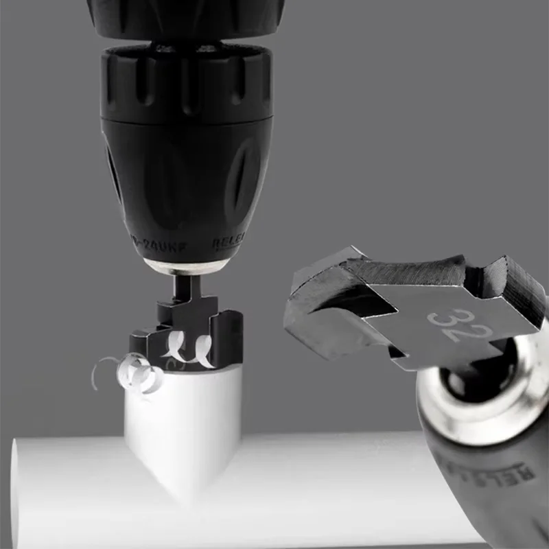 PPR Lifting Flat Drill Hexagonal 20/25/32 Step Drill for Repairing Internal Leakage and Connecting Water Pipe Tool