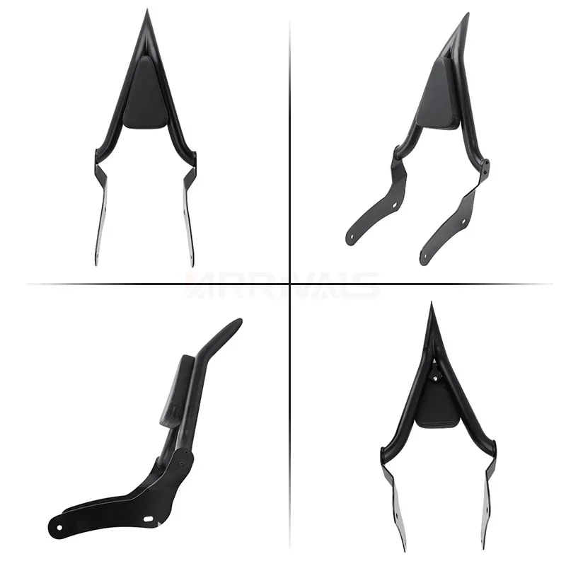 Motorcycle Rear Backrest Passenger Sissy Bar Luggage Rack Pad Black For Honda Rebel CMX300 CMX500 CMX 300 500 2017-2023 view 2
